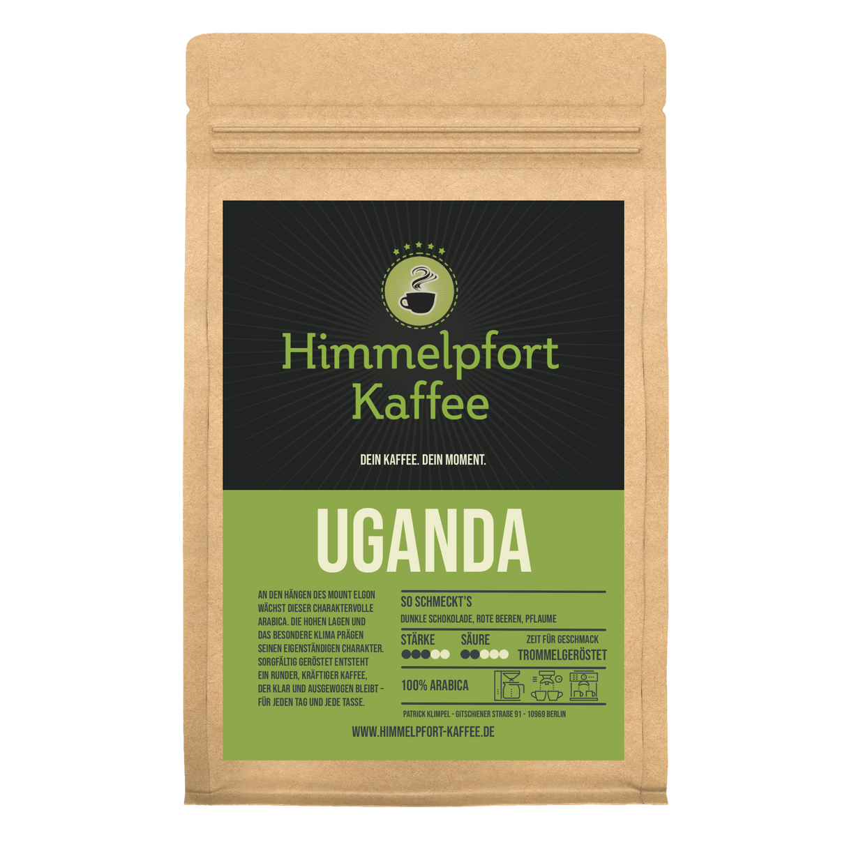 Uganda Bugisu Single Origin Arabica Kaffee von Himmelpfort Kaffee