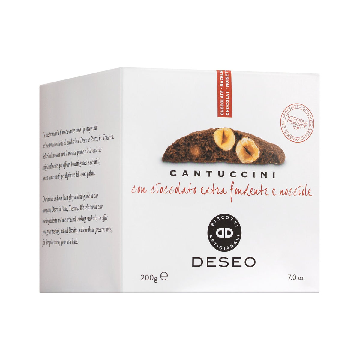 Deseo Cantuccini mit Haselnuss & Bitterschokolade