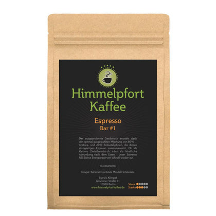 Espresso Bar 1 frisch geröstete Espressobohnen von Himmelpfort Kaffee