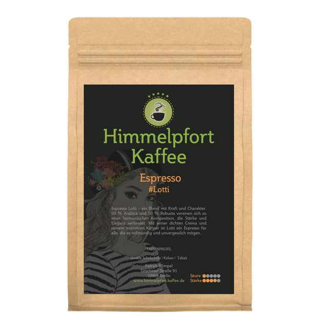 Espresso Lotta frisch geröstete Espressobohnen von Himmelpfort Kaffee