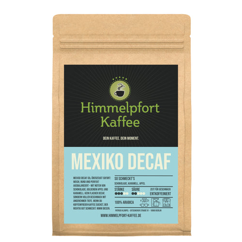 Mexico Decaf entkoffeinierter Arabica Kaffee von Himmelpfort Kaffee