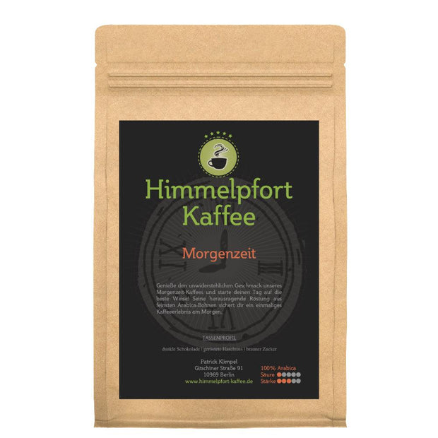 Morgenzeit Kaffee 100 Prozent Arabica von Himmelpfort Kaffee