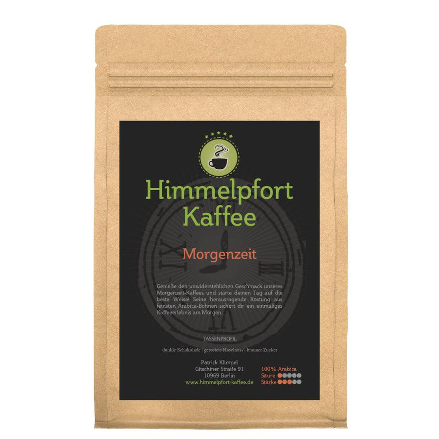 Morgenzeit Kaffee 100 Prozent Arabica von Himmelpfort Kaffee