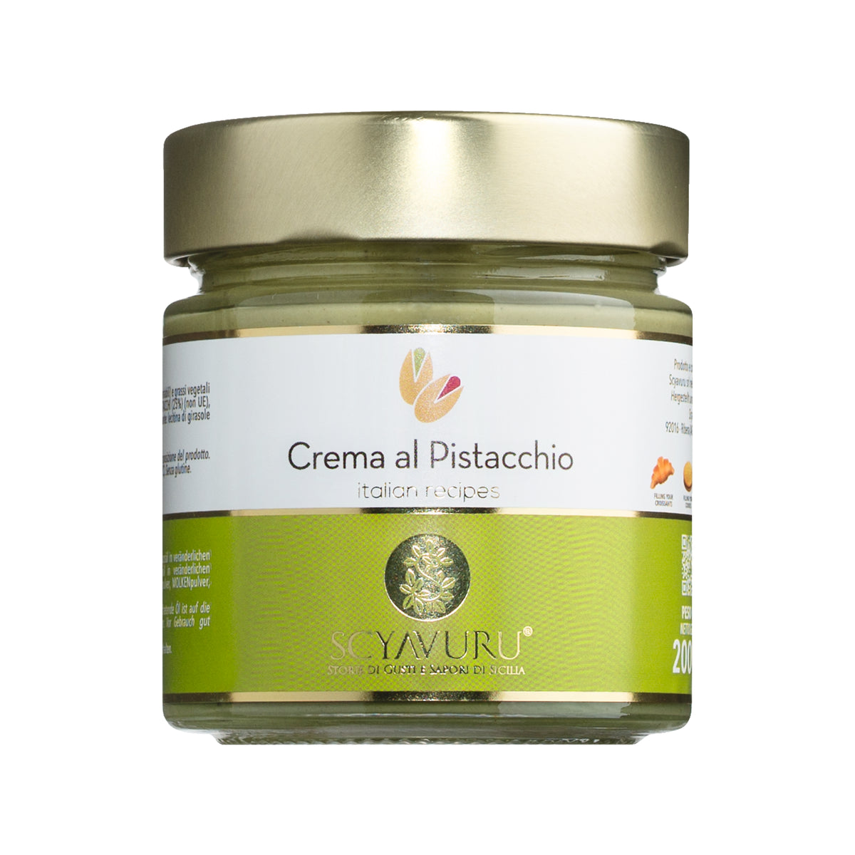 Scyavuru süße Pistaziencreme aus Sizilien, 200 g