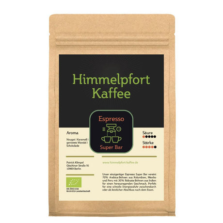 Bio-Espresso Super Bar - Himmelpfort Kaffee