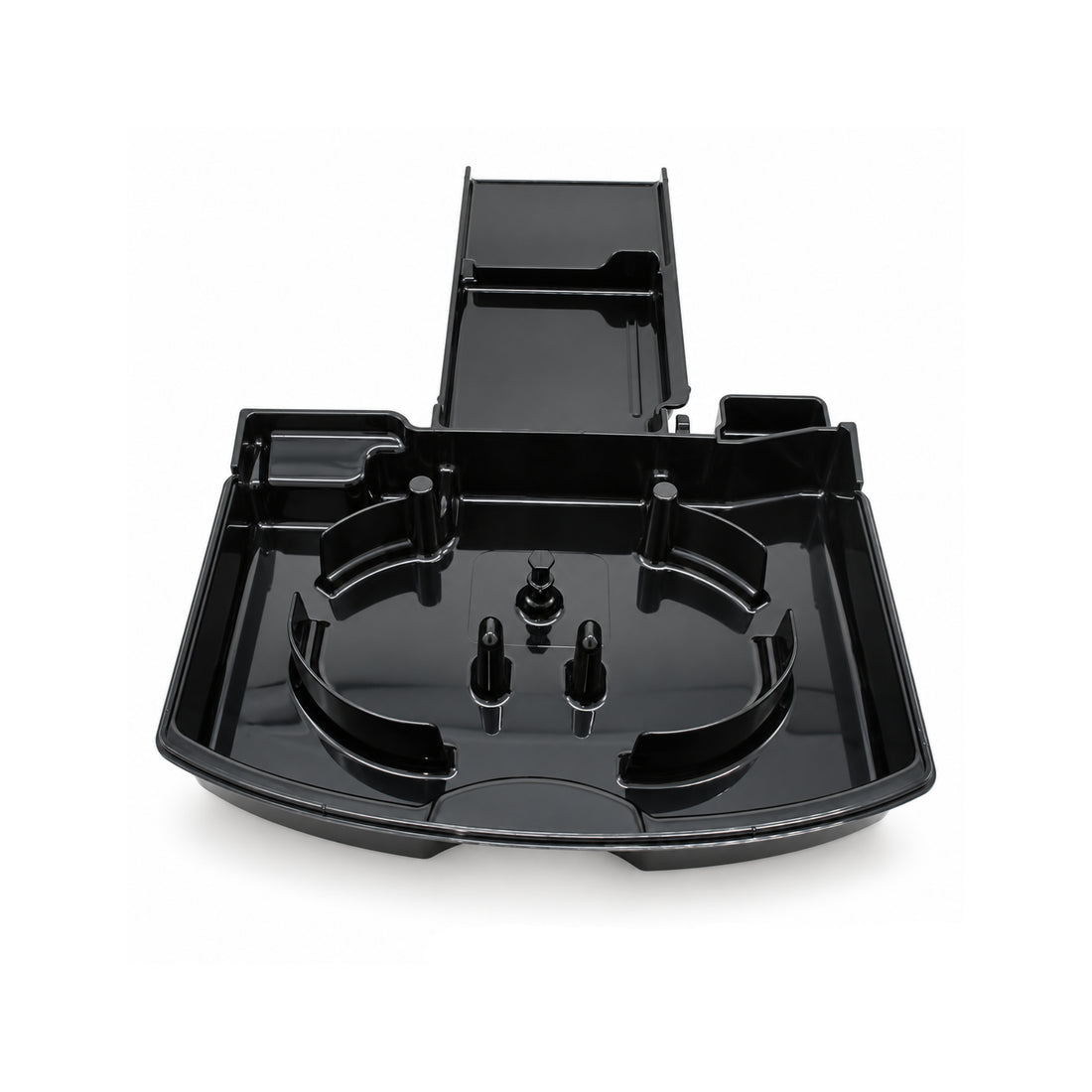 Schwarze De’Longhi Abtropfschale AS13200099 ohne Gitter und Schwimmer