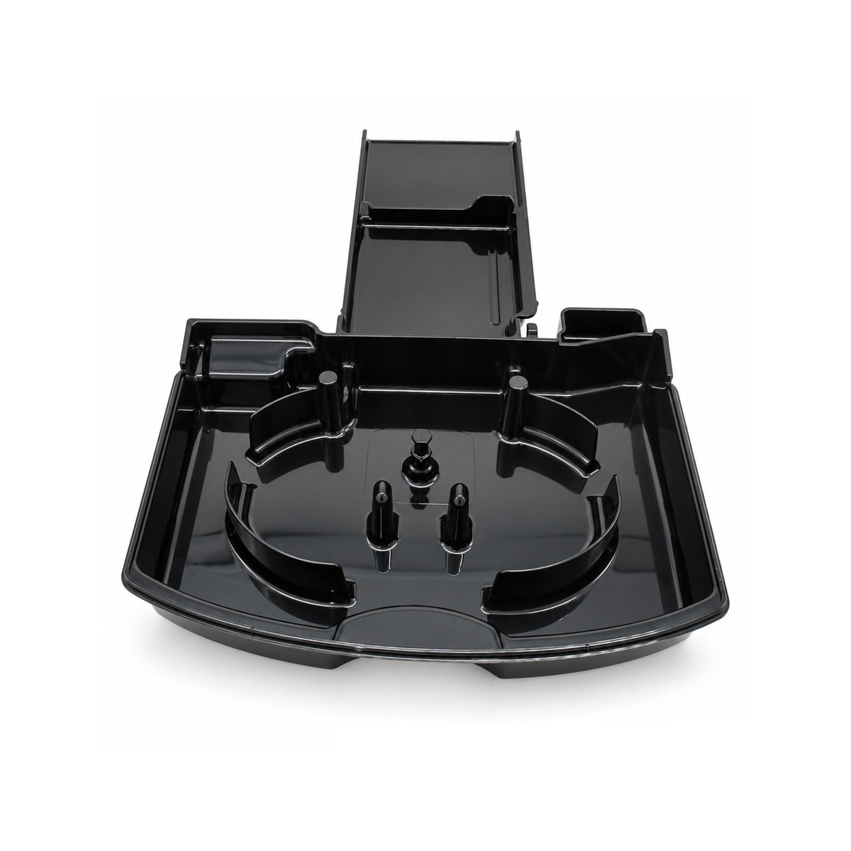Schwarze De’Longhi Abtropfschale AS13200099 ohne Gitter und Schwimmer