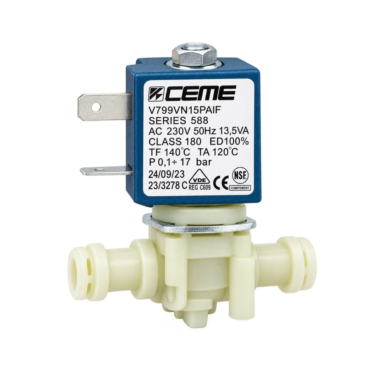 Sage CEME V799 2-Wege-Magnetventil 230/240 V für kompatible Sage Espressomaschinen